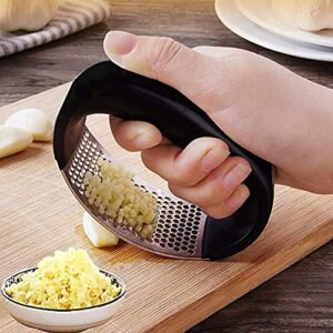 Stineless Steel Portable Garlic Press Crusher, Squeezer, Masher Garlic Press with Handle