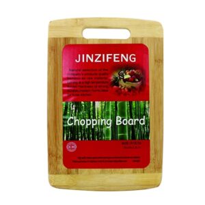 Jinzifeng Bamboo/Wooden Kitchen Chopping Cutting Board with Handle Cutlery Accessories