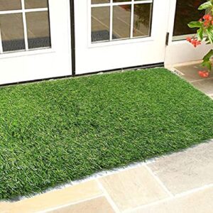 SUMEH Arificial Grass Doormat for Floor, Soft and Durable Plastic Natural Landscape Garden Plastic Door Mat, Artificial Grass mat, Door mats for Home use