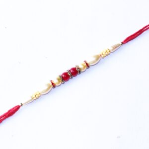 SUMEH Fancy Dora Rakhi For Bhiya & Bhabhi ( 5 Pc Rakhi, 1Pc Roli, 1Pc Chawal)