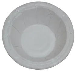 SUMEH Paper Craft Disposable Donas/Serving Bowl 160 GSM, 6 Inches (100_Pieces)