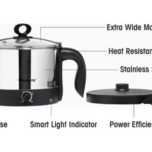 Butterfly Wave 1.2 Litre Stainless Steel Multi Cooker (Silver with Black) – Outer Lid