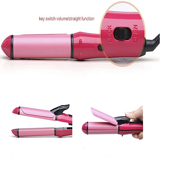 NEW NOVA Girl’s, Women’s and Men’s 2 in 1 Straightener Curler, Hair Styling Tools Hair Curler and Straightener Corded Electric Beauty Set