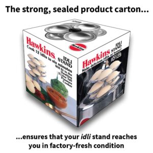 Hawkins Idli Stand – 12 Mini Idlis, For classic 3 Litre  Pressure Cooker