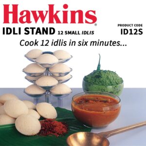 Hawkins Idli Stand – 12 Mini Idlis, For classic 3 Litre  Pressure Cooker