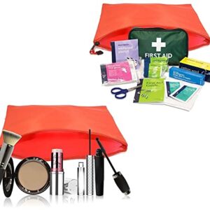 SUMEH Transparent Pouch, Clear Color Zippered Mesh Documents Holder/Pouches/ File Folders, Letter Size/A4 Size, for School Office Supplies, Travel Storage Bags, Document, Cosmetics, Receipts Bags (Assorted Colour)