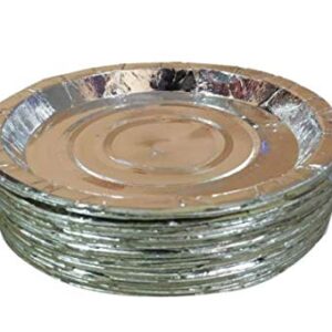 SUMEH Disposable White Paper Plates 10 inch Thick Set of 25 Plates = 25 pcs, Biodegradable, Compostable, Non-toxic & Ecofriendly for Lunch, Dinner & Dessert