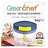 Green Chef Mini Pro Vegetable Chopper 650 ML Capacity with Stainless Steel Two Blades