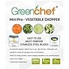 Green Chef Mini Pro Vegetable Chopper 650 ML Capacity with Stainless Steel Two Blades