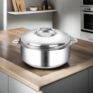 Dhara Stainless Steel 1800 Ultra Insulated Double Walled Roti Server 1400ml Capacity