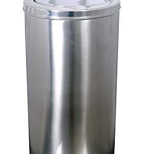 Stainless Steel Swing Dustbin – 10X14 Inch, 11 LTR Capacity