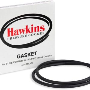 Hawkins D10-09 Pressure Cooker Gasket for 8-Liter Jumbo/10-Liter/12-Liter/14-Liter, Black