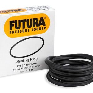 Hawkins Rubber Futura Sealing Ring For 3.5 Litre To 7 Litre Futura Pressure Cookers, Black, Standard (F10-16)