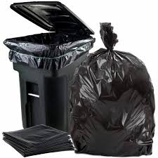 Garbage Bags | Large 24 x 32 Inches | 60 Bags (15 Bags X 4 Rolls) | Dustbin/Trash bin | (Black)