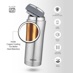 Milton Thermosteel Optima 500 Flask, Stainless Steel Plain