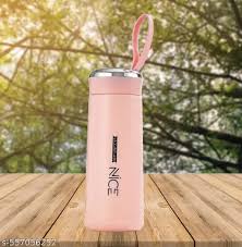 LITTLE BUDDY Nice Water Bottle Bpa Free Bottle Glass Inner Liner With Plastic Shell Bottles For School,Gym,Home,Office,Boys & Girls | Portable Handheld, Multicolor 400Ml 1Pcs